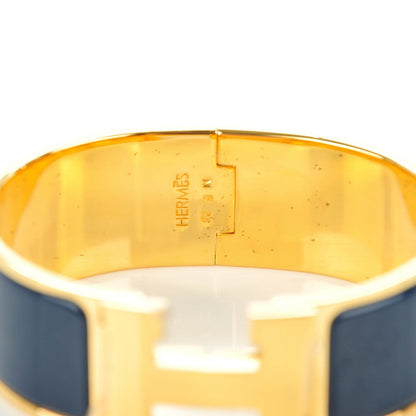Hermes Enamel Wide Clic Clac H Bracelet PM Indigo 3 of 5