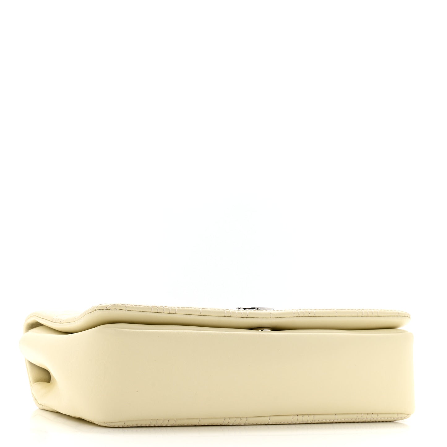 Lambskin Quilted Small Lola Bag Pale Vanille