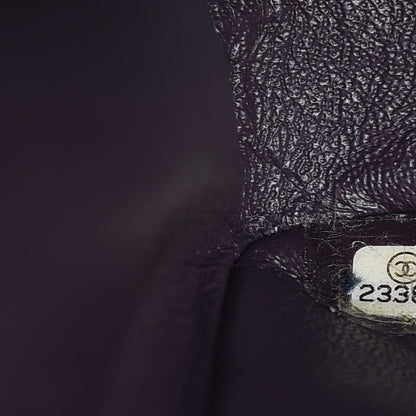 Chanel Caviar Quilted Jumbo Double Flap Dark Purple 8 of 13