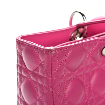 Christian Dior Lambskin Cannage Large Lady Dior Pink 21 of 22