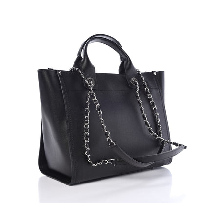Chanel Caviar Small Studded Deauville Tote Black 4 of 9
