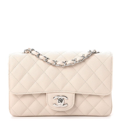 Chanel Caviar Quilted Mini Rectangular Flap Light Beige 1 of 8