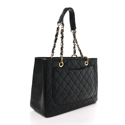 Chanel Caviar Quilted Grand Shopping Tote GST Black 2 of 12