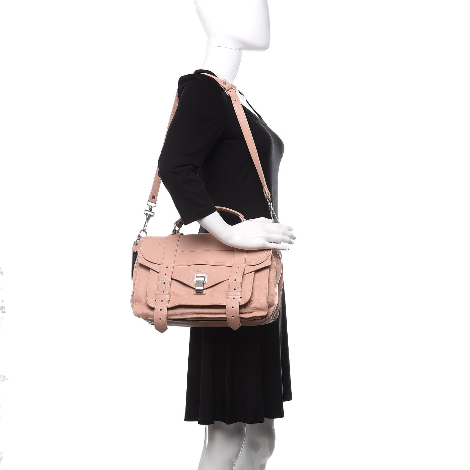 Proenza Schouler Lambskin Medium PS1 Satchel Blush 2 of 13
