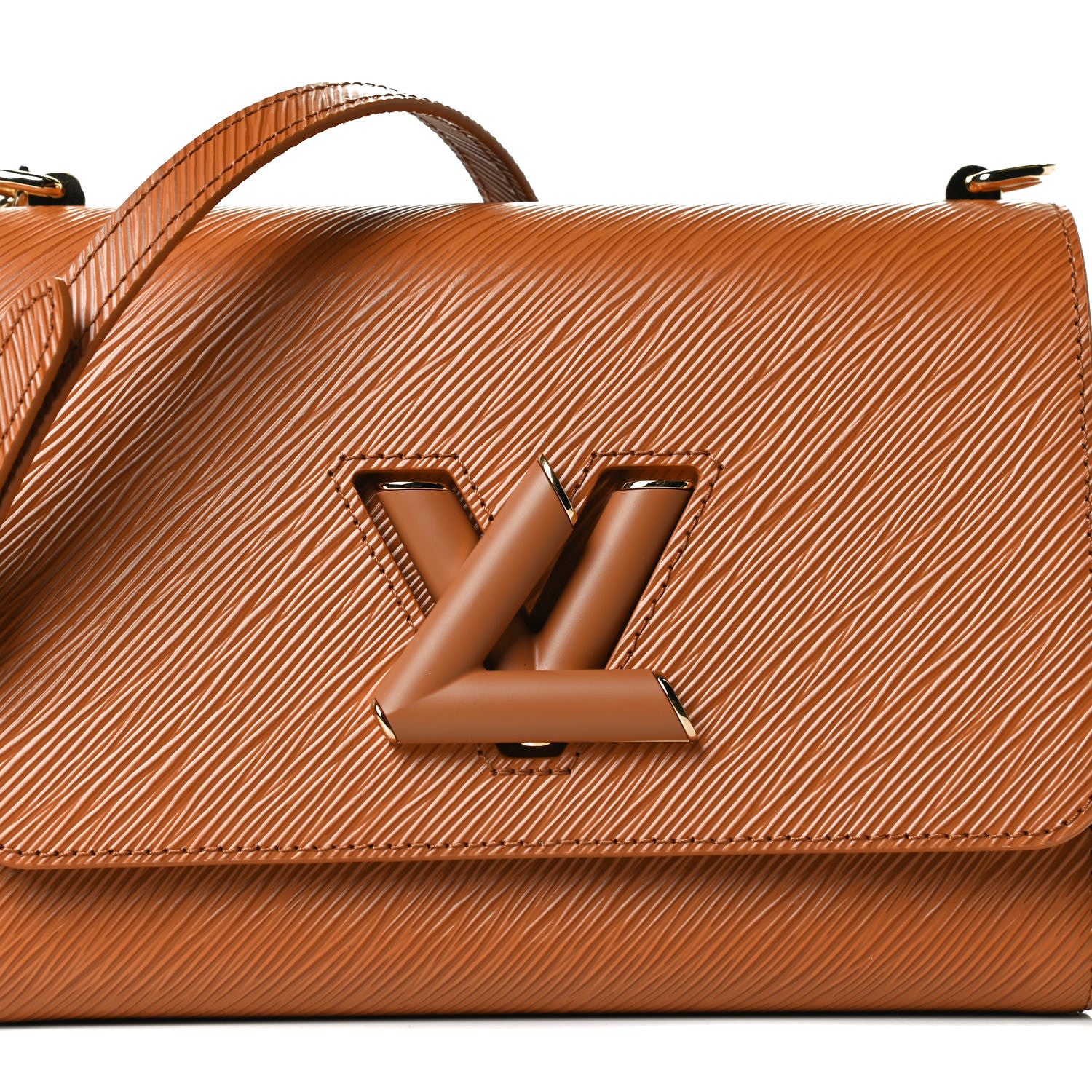 Louis Vuitton Epi Twist Shoulder Bag MM Gold Miel 7 of 13