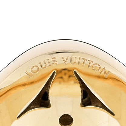 Louis Vuitton 18K Yellow Gold Diamond B Blossom Signet Ring 55 7.25 4 of 5