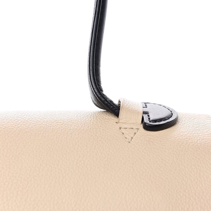 Louis Vuitton Calfskin Lockme MM Vanille Black 15 of 16