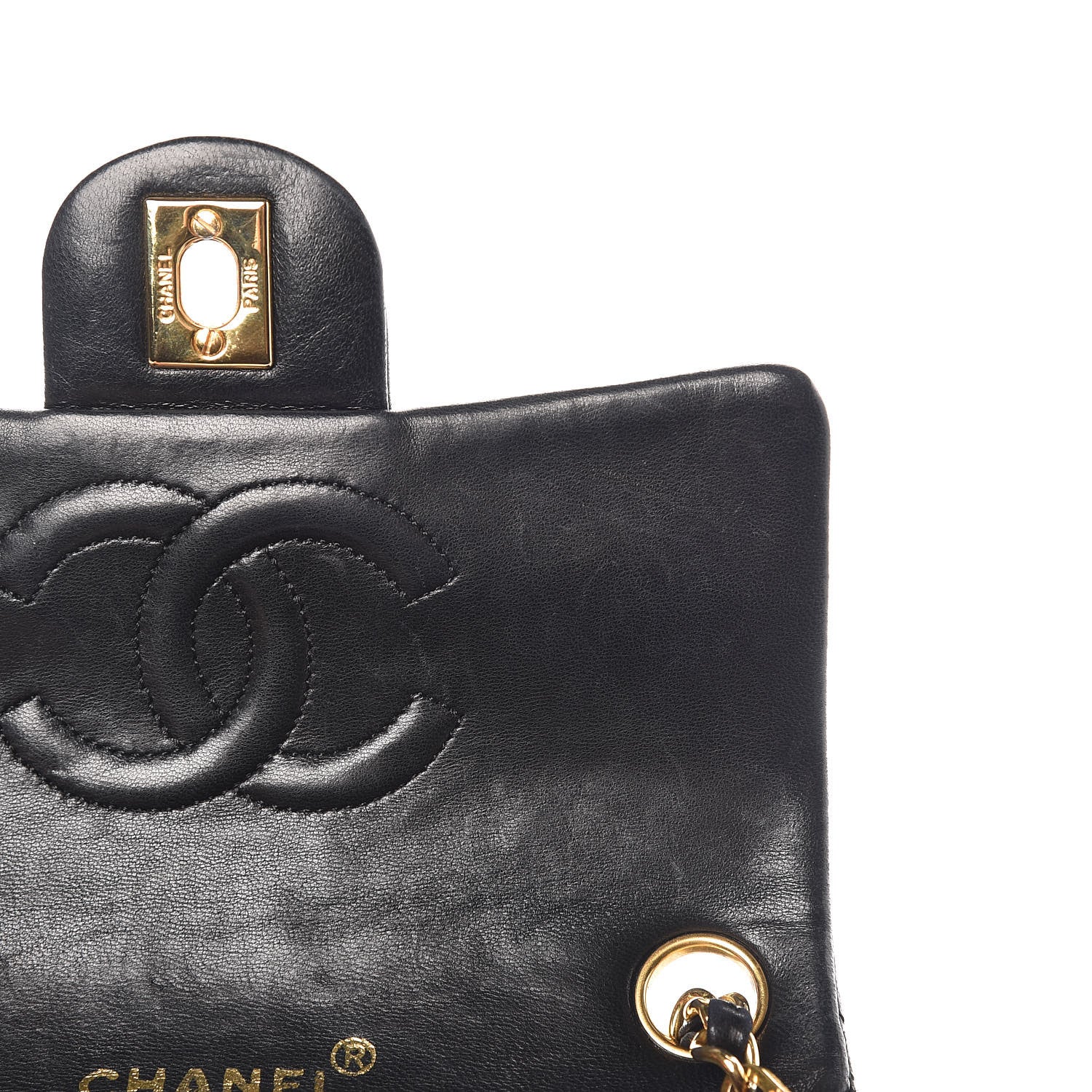 Chanel Lambskin Quilted Mini Square Flap Black 11 of 16