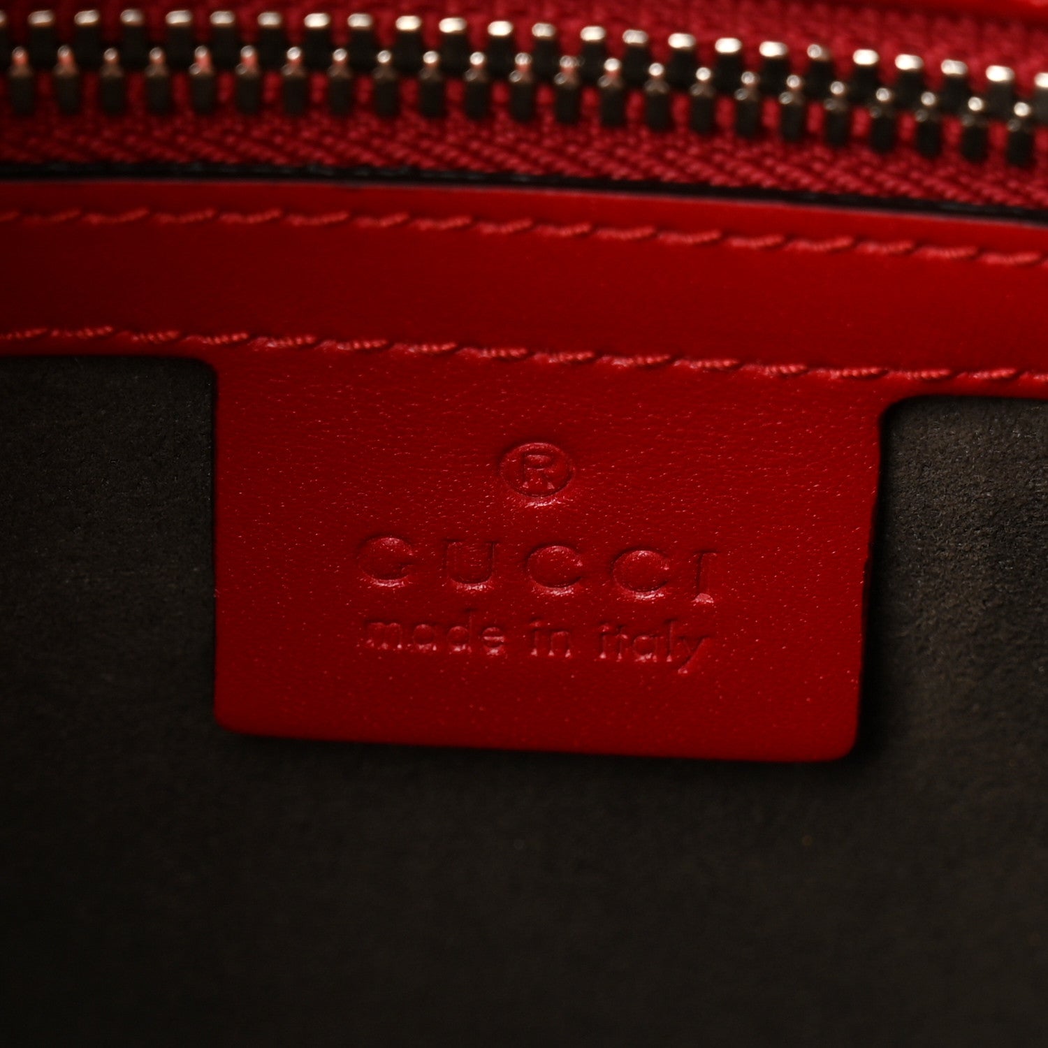 Gucci Guccissima Medium Documents Holder Hibiscus Red 6 of 11