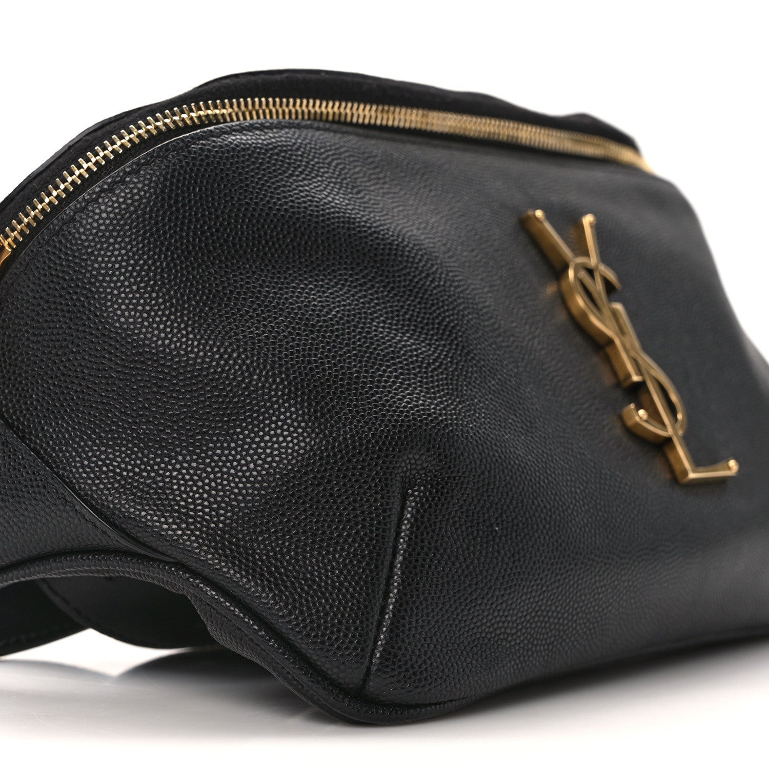 Saint Laurent Grain De Poudre Monogram Belt Bag Black 9 of 11