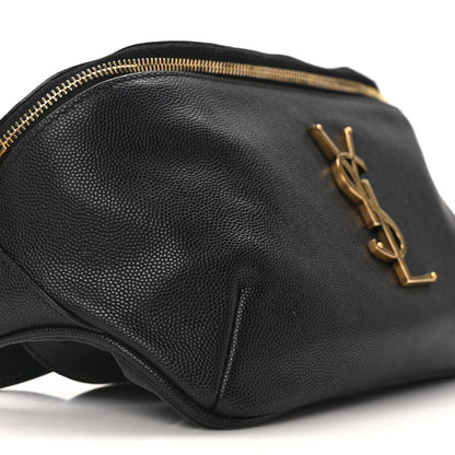 Saint Laurent Grain De Poudre Monogram Belt Bag Black 9 of 11