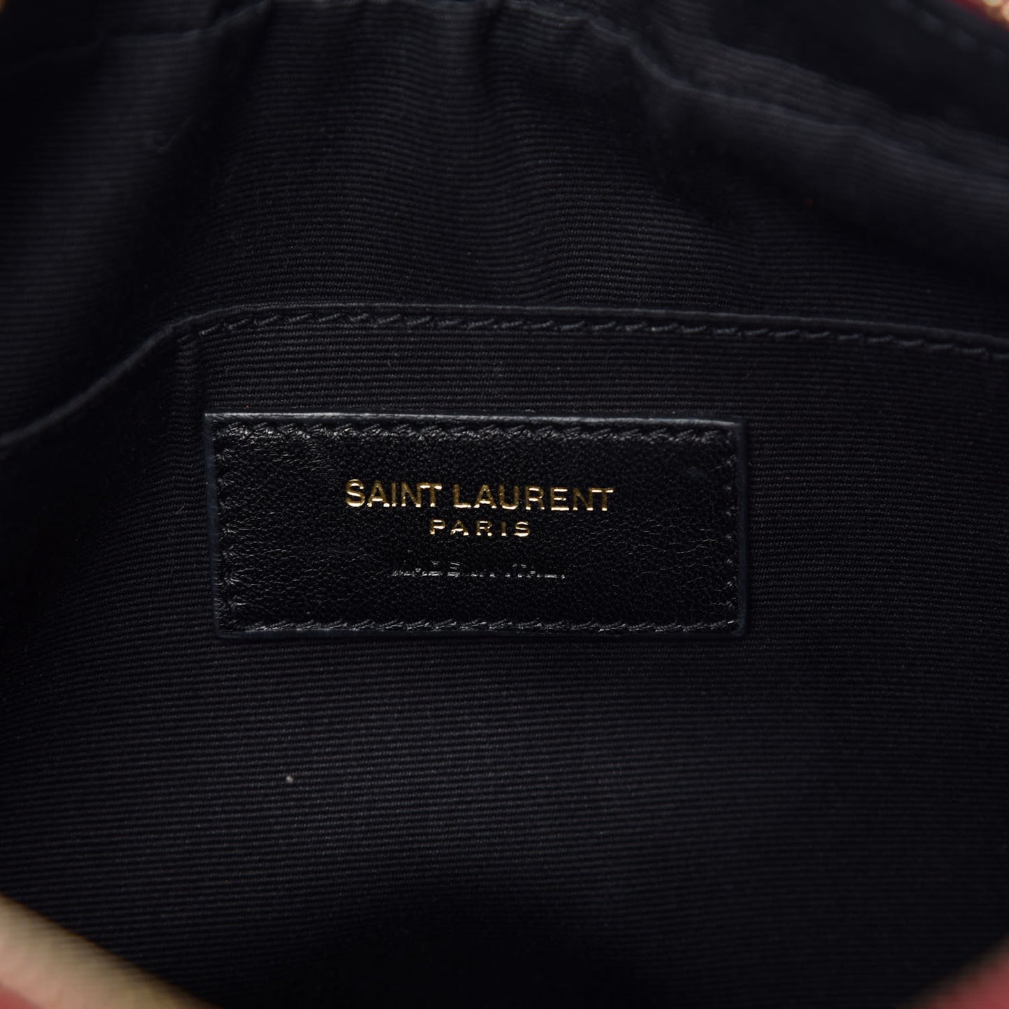 Calfskin Matelasse Monogram Lou Camera Bag Rouge Eros