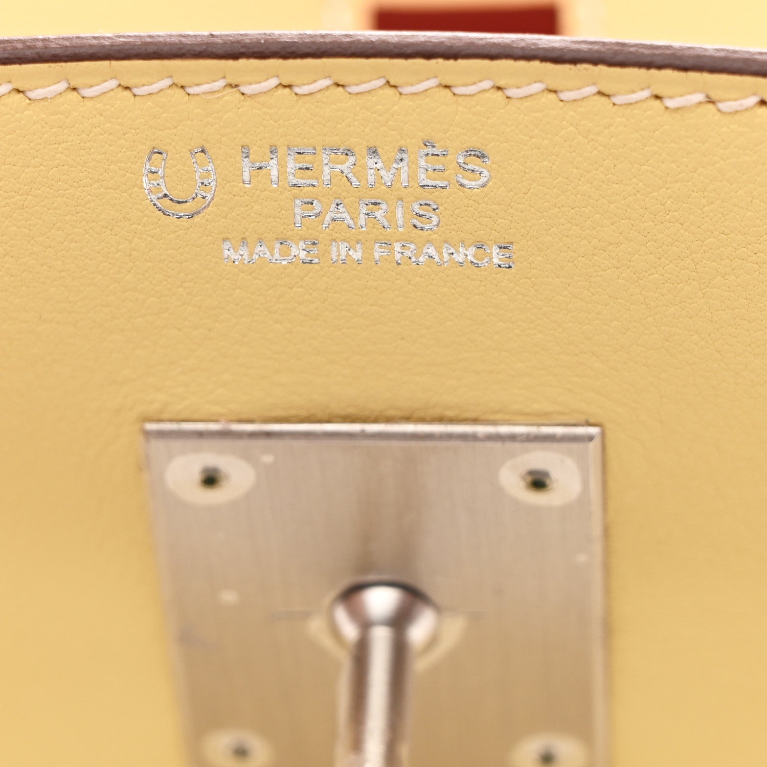 Hermes Swift Horseshoe Bi-Color Birkin 30 Jaune Poussin Rose Sakura 6 of 11