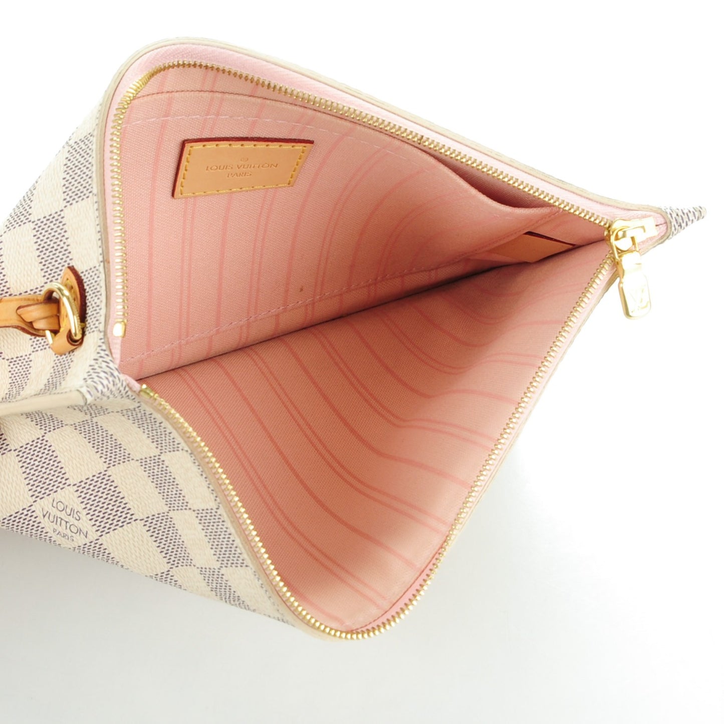 Damier Azur Neo Neverfull MM Rose Ballerine