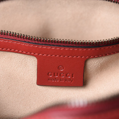 Gucci Calfskin Matelasse Medium GG Marmont Chain Shoulder Bag Hibiscus Red 5 of 10