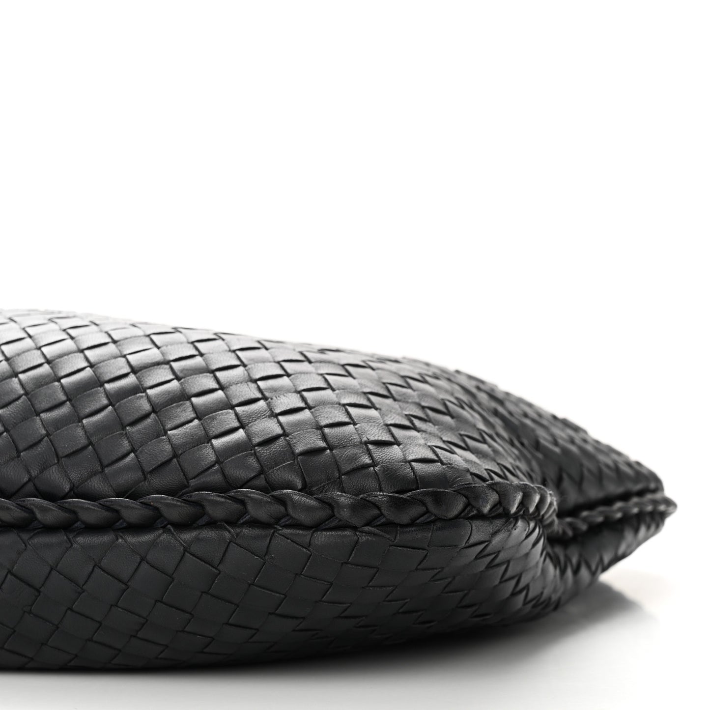 Nappa Intrecciato Medium Veneta Hobo Black