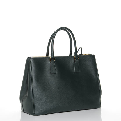 Prada Saffiano Large Galleria Double Zip Tote Smeraldo 3 of 7