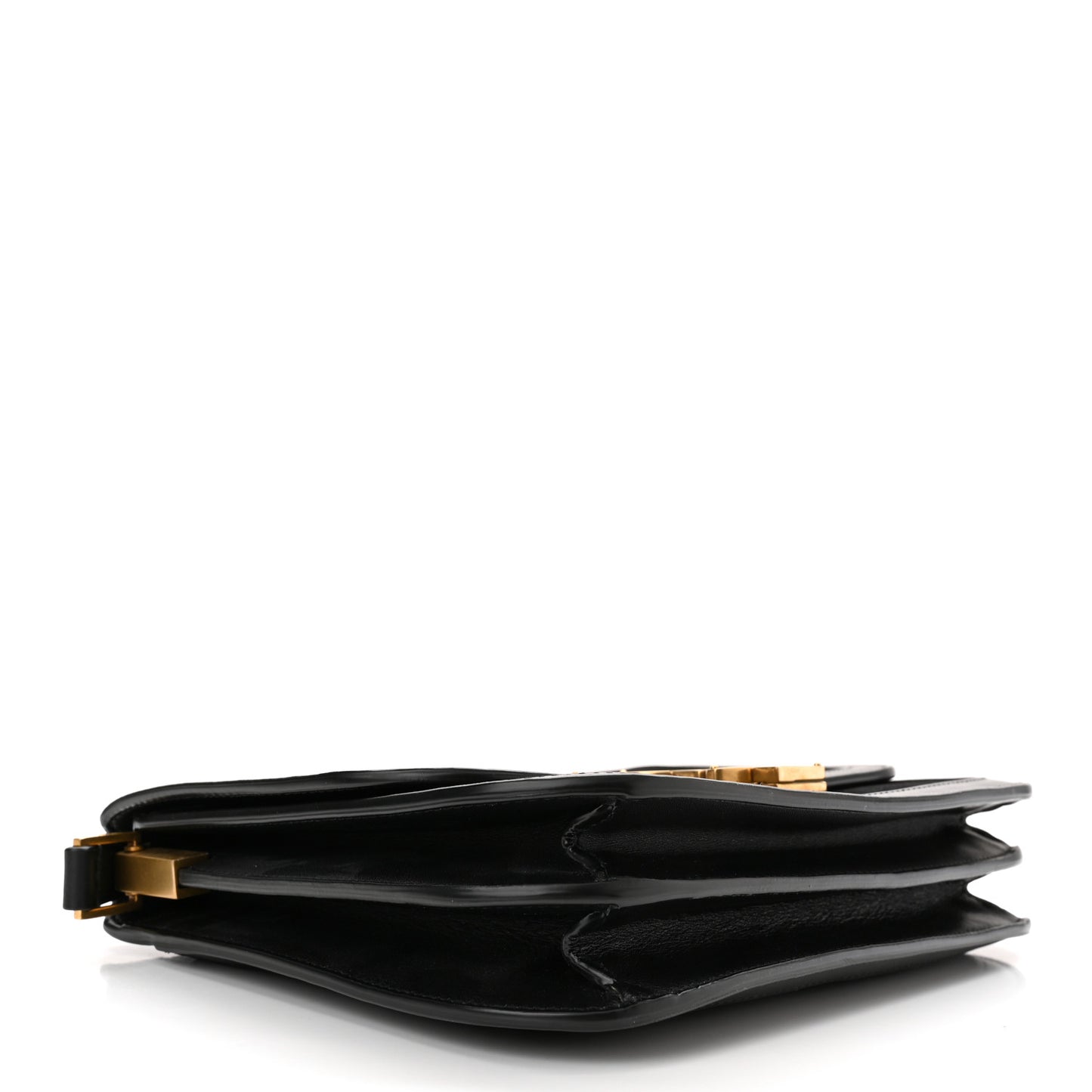 Suede Smooth Calfskin Monogram Medium Solferino Soft Satchel Black