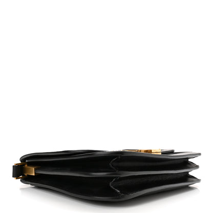 Saint Laurent Suede Smooth Calfskin Monogram Medium Solferino Soft Satchel Black 4 of 11