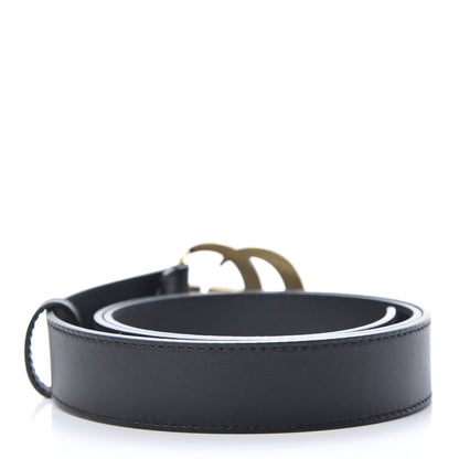 Gucci Calfskin Double G 30mm Belt 90 36 Black 2 of 5