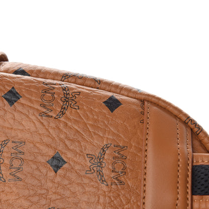 MCM Visetos Side Stud Mini Stark Backpack Cognac 10 of 13