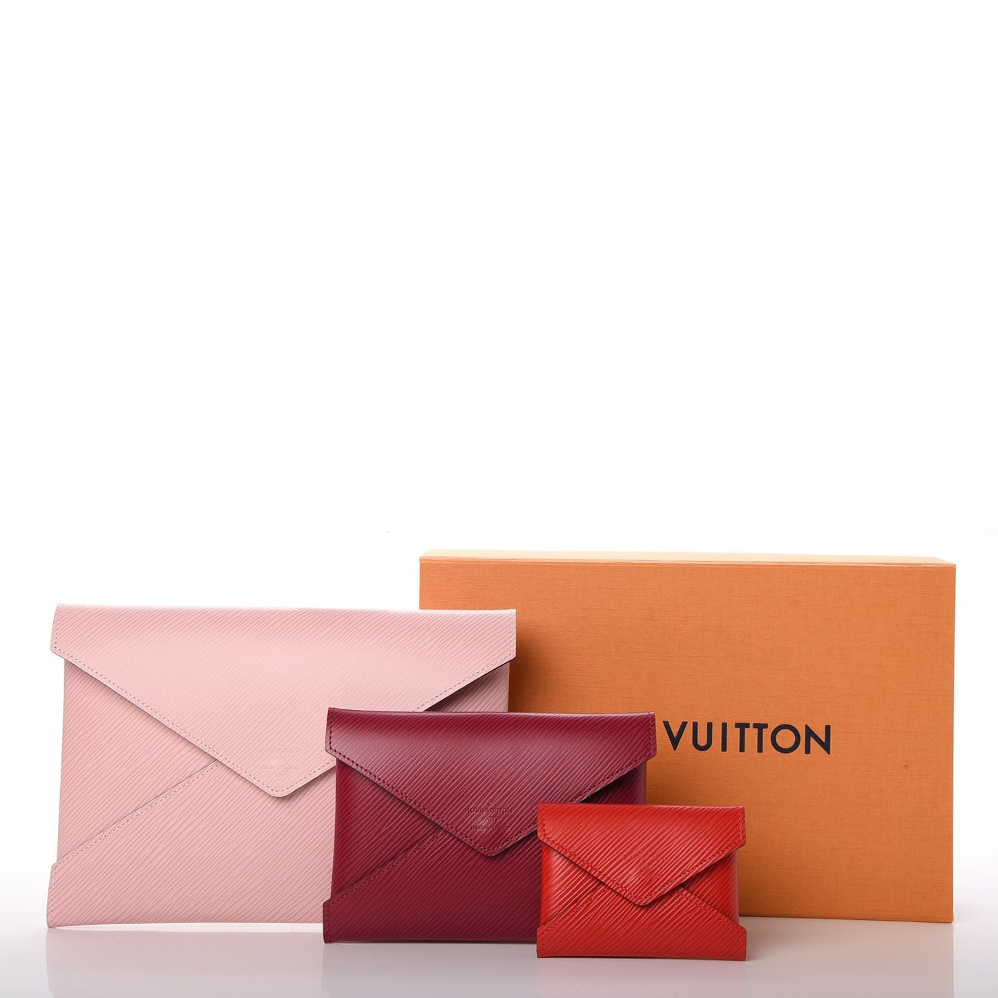 Epi Kirigami Pochette Set Rose Ballerine Fuchsia Coquelicot