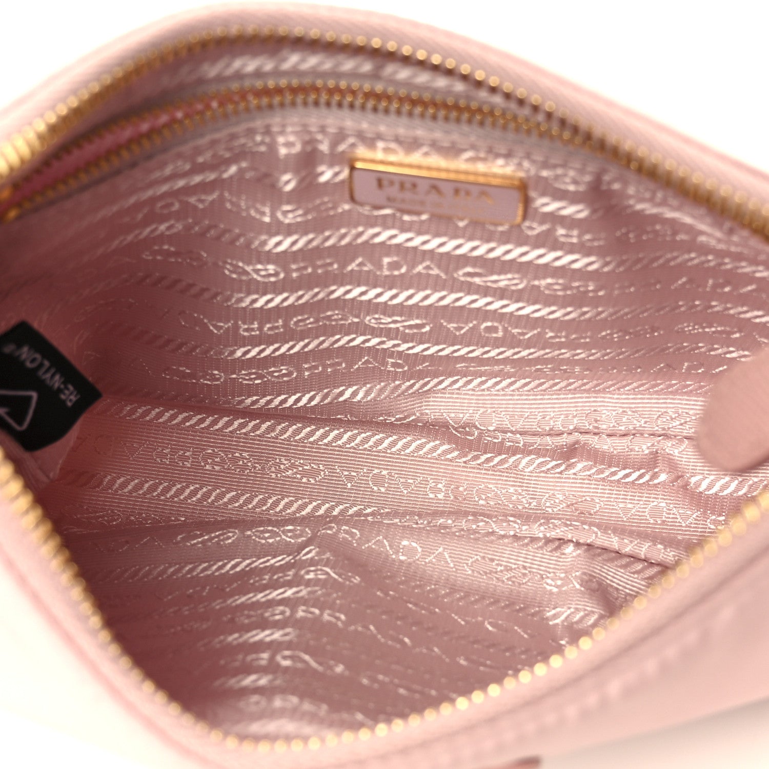 Prada Re-Nylon Saffiano Mini Re-Edition 2005 Bag Alabastro 5 of 11