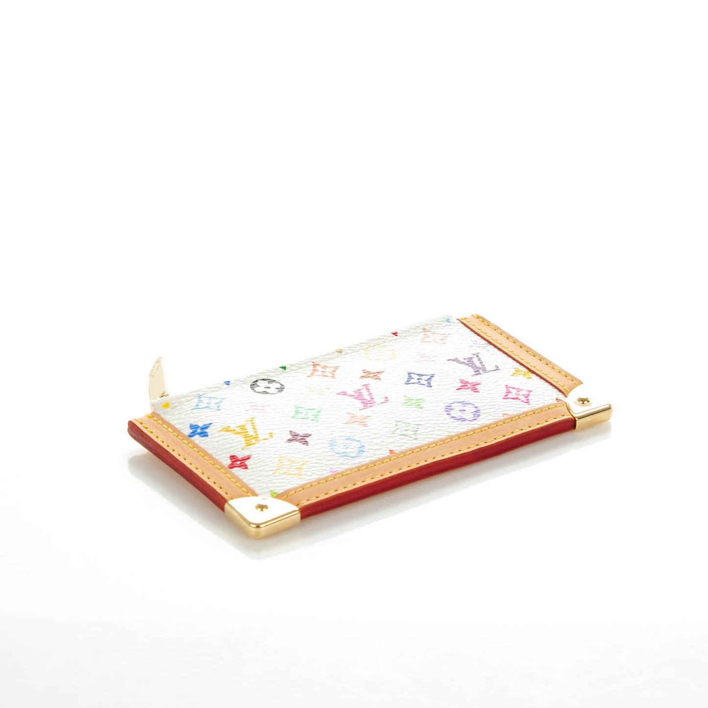 Monogram Multicolor Key Pouch White