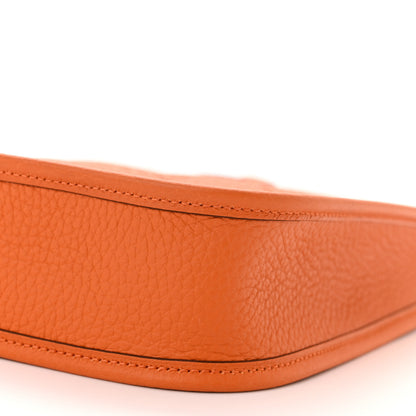Hermes Taurillon Clemence Evelyne TPM Orange 10 of 11