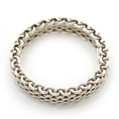 Tiffany Sterling Silver Narrow Mesh Somerset Ring 7 6 of 6