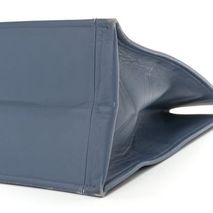 Christian Dior Calfskin Embossed Large Book Tote Blue 10 of 15