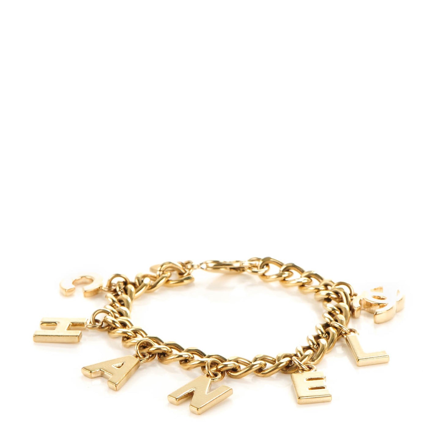 CC Logo Charms Bracelet Gold