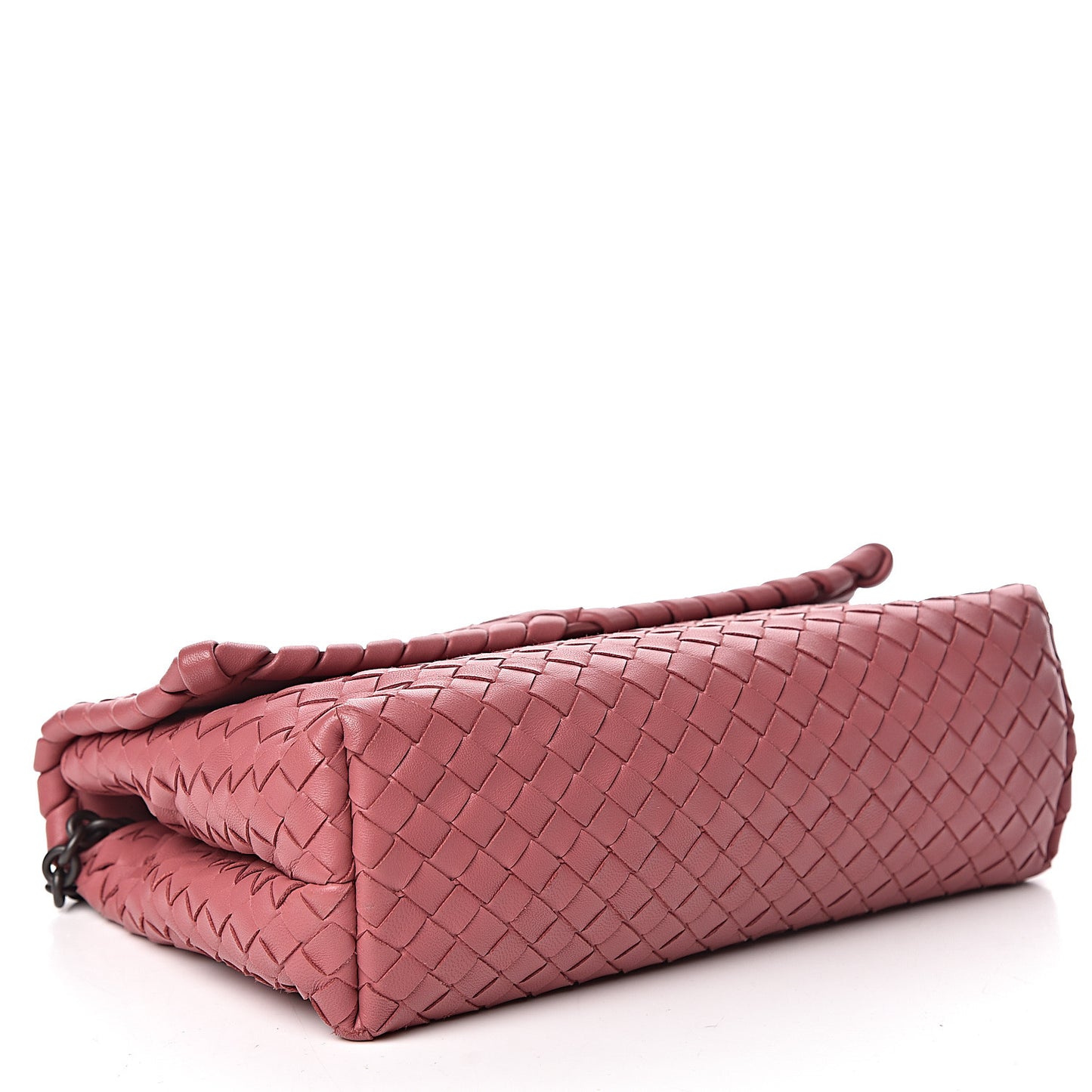 Nappa Intrecciato Small Olimpia Shoulder Bag Rose Pink