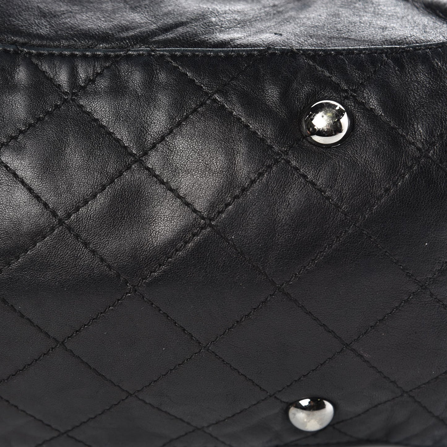 Lambskin Chain Shoulder Bag Black