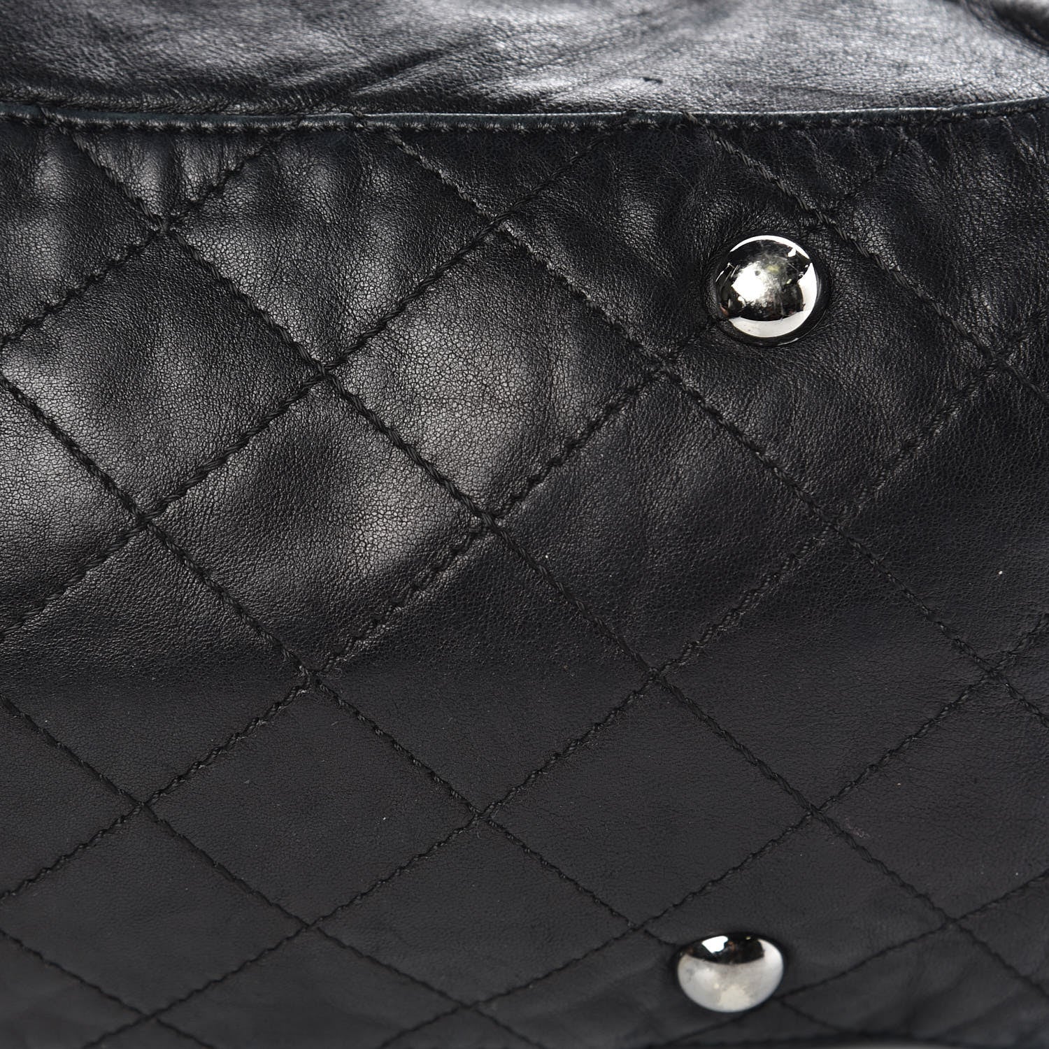 Chanel Lambskin Chain Shoulder Bag Black 10 of 26