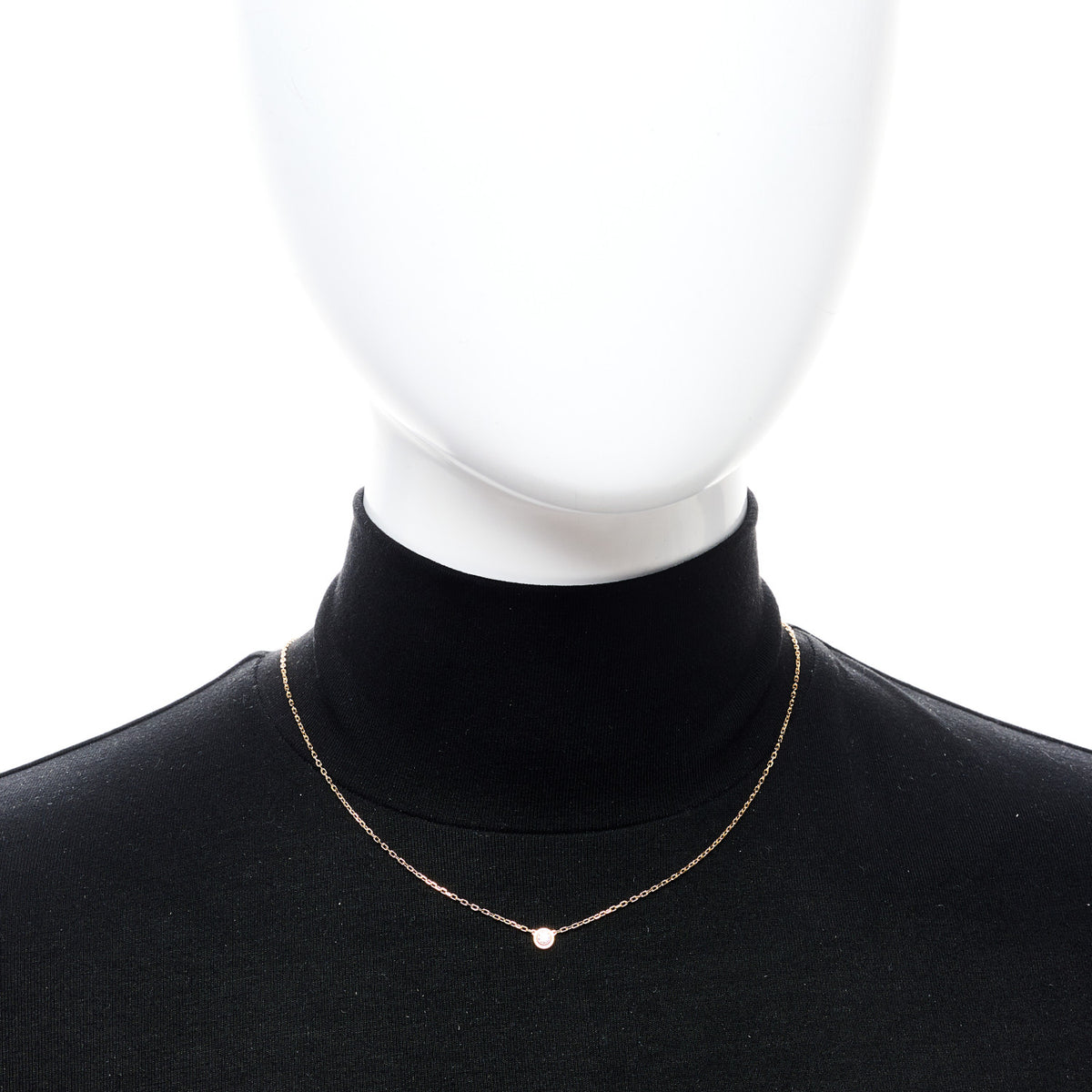 Cartier 18K Pink Gold Diamond SM D'Amour Pendant Necklace 2 of 5