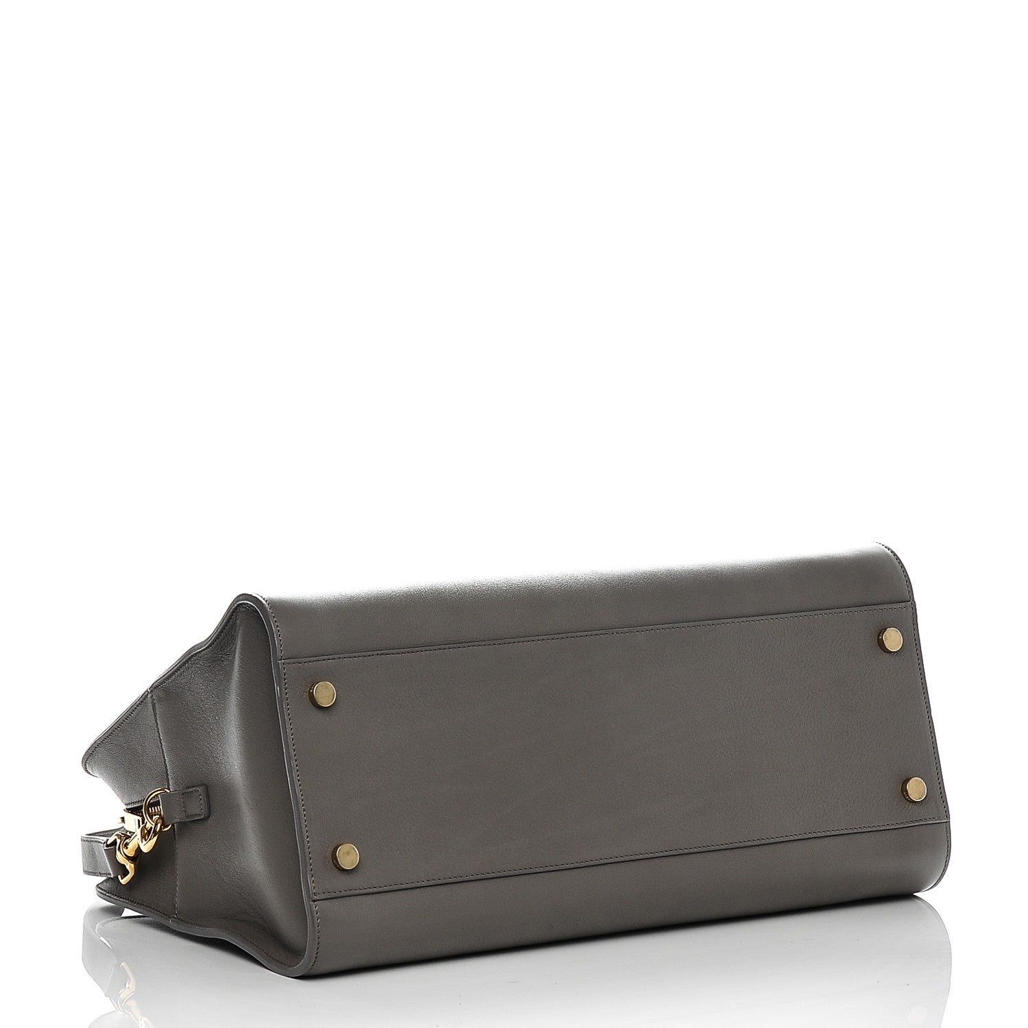 Saint Laurent Calfskin Medium Monogram Cabas Grey 4 of 8