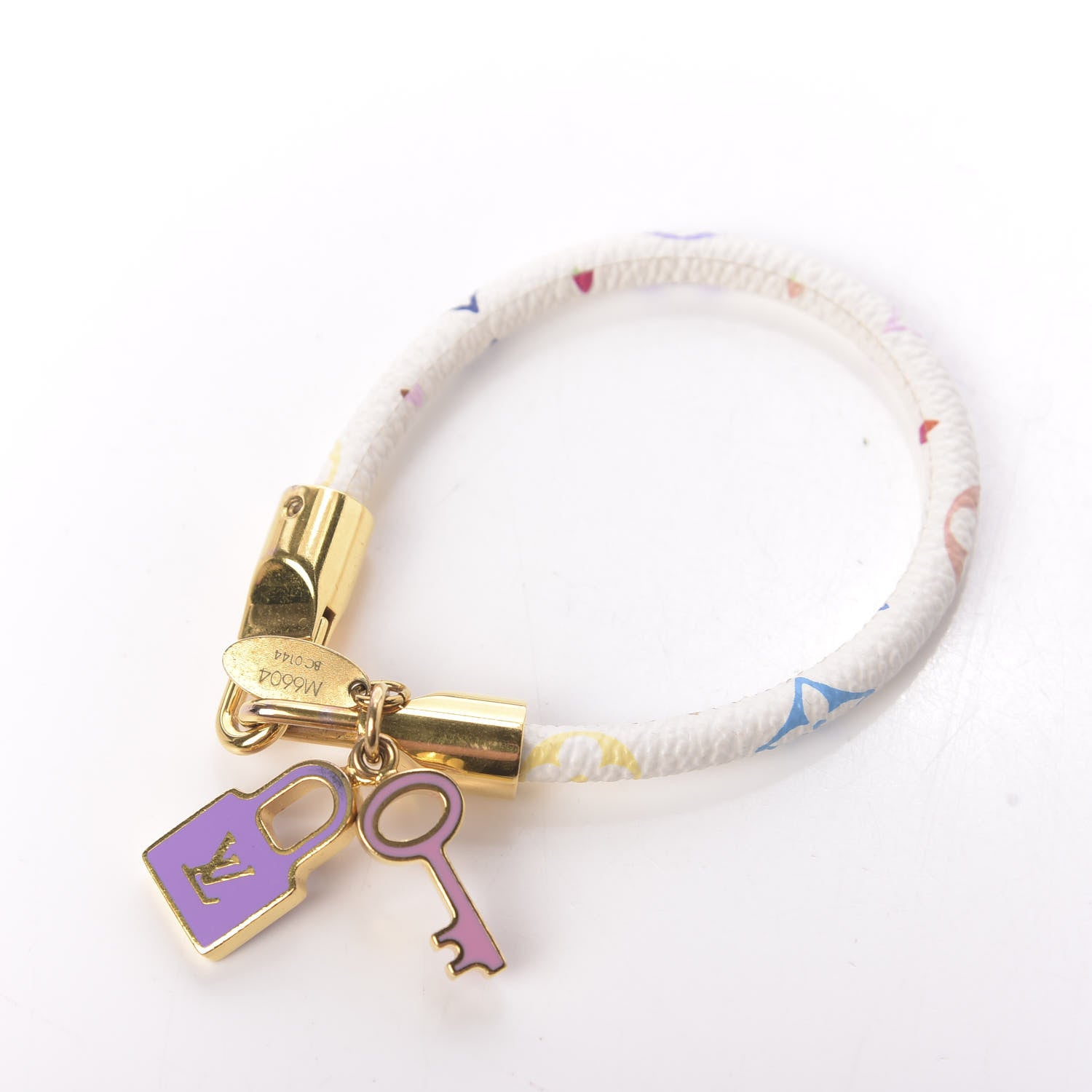Louis Vuitton Monogram Multicolor Luck It Bracelet 17 White 5 of 6