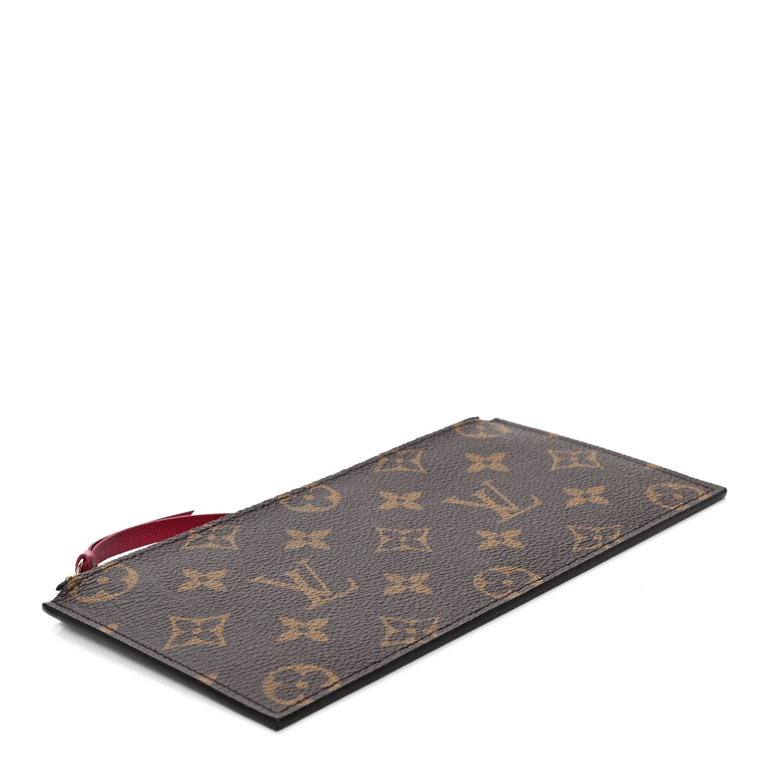 Louis Vuitton Monogram Felicie Chain Wallet Zippered Insert Fuchsia 3 of 4
