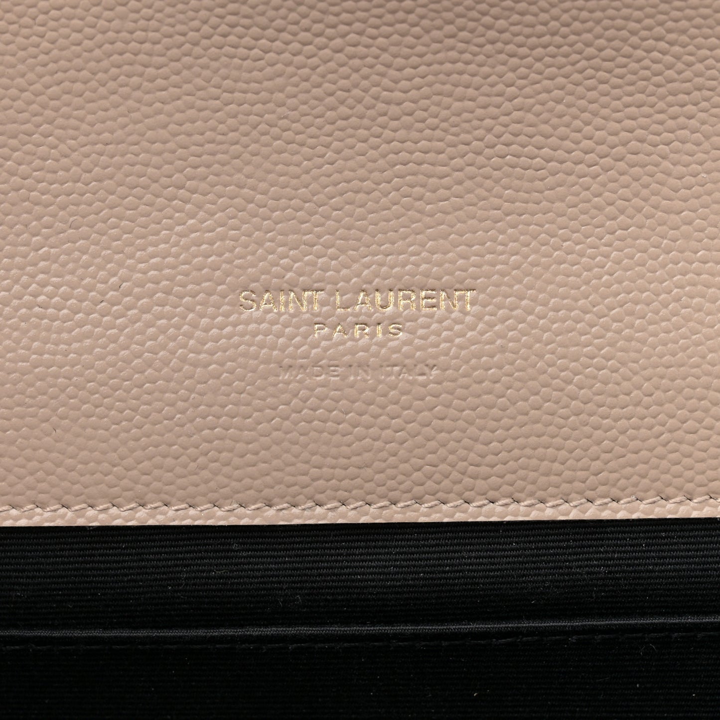 Grain De Poudre Textured Mixed Matelasse Triquilt Monogram Clutch Dark Beige
