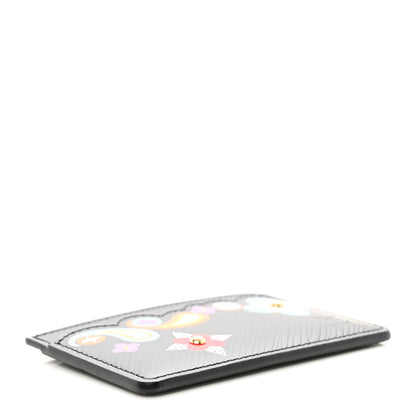 Louis Vuitton Epi Flower Remix Card Holder Black 4 of 6