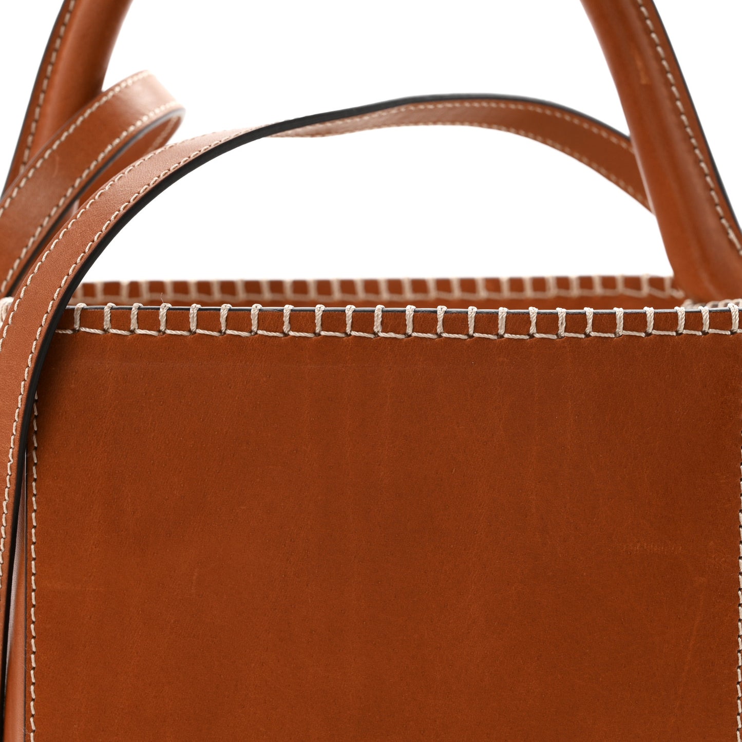 Calfskin Le Seau Carre Bag Brown
