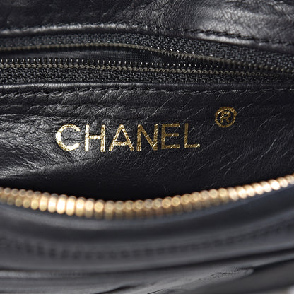 Chanel Lambskin Round Tassel Crossbody Bag Black 7 of 9