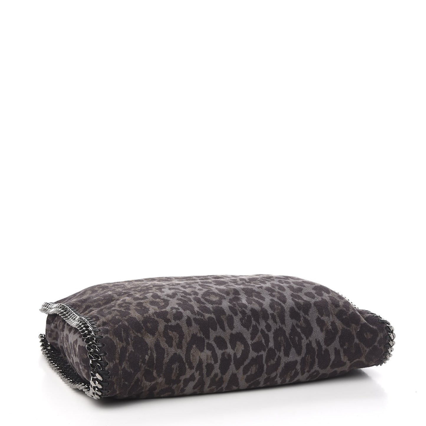 Leopard Shaggy Deer Small Falabella Tote Grey