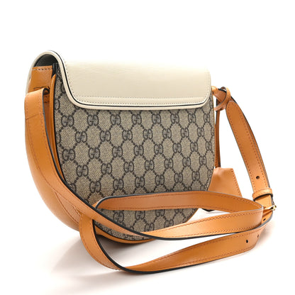 Gucci GG Supreme Monogram Calfskin Small Padlock Messenger Shoulder Bag Beige Mystic White Sun Oil 2 of 10