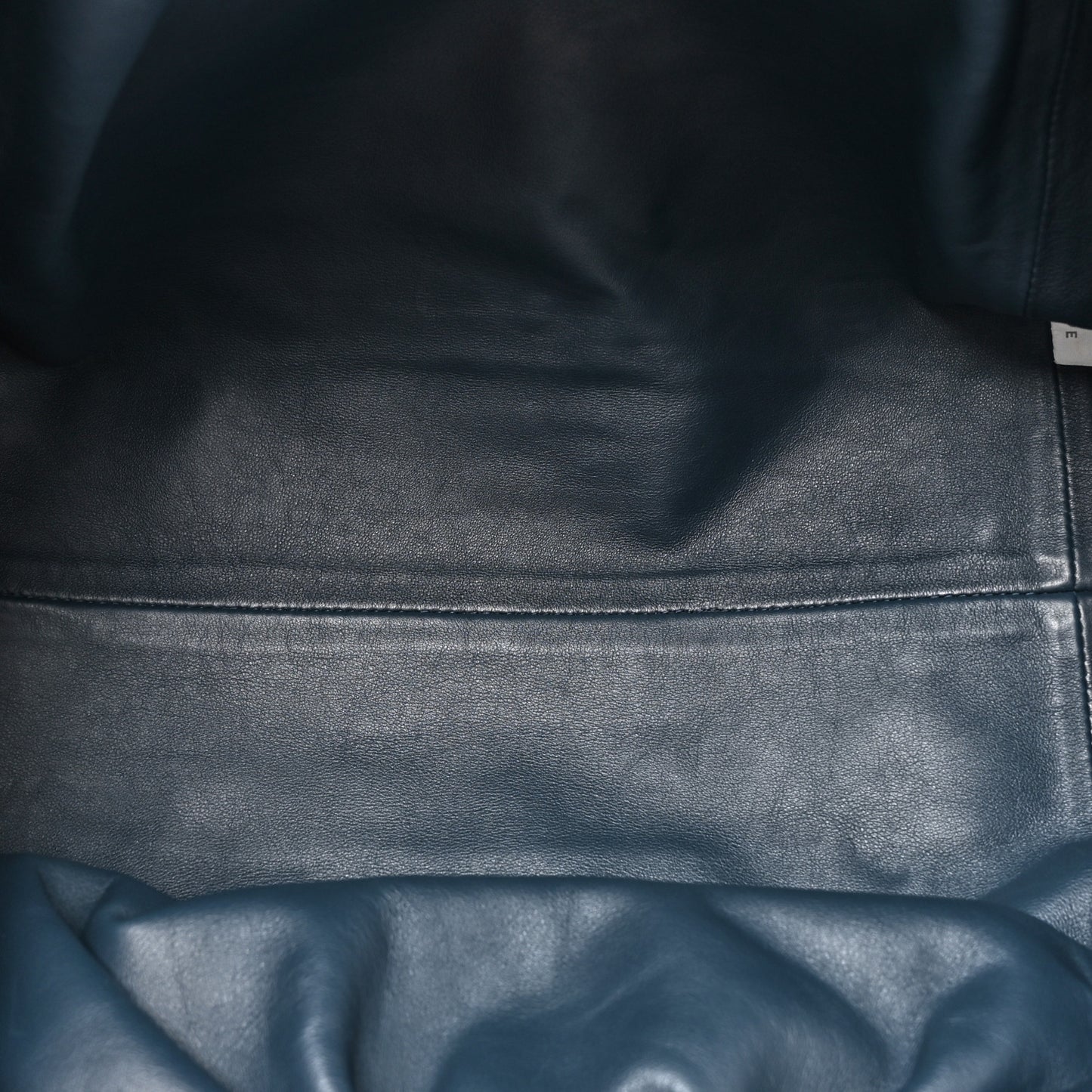 Smooth Butter Calf The Pouch Oversized Clutch Deep Blue