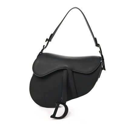 Christian Dior Ultra Matte Calfskin Saddle Bag Black 1 of 10
