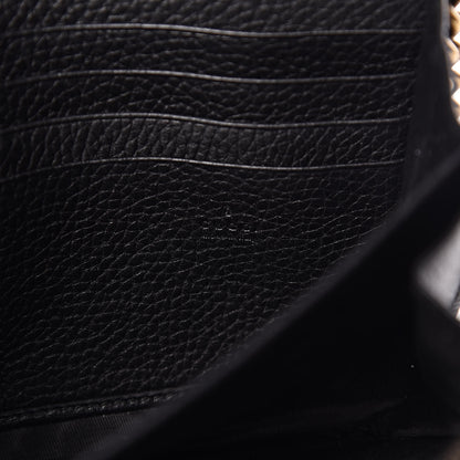 Gucci Calfskin GG Marmont Chain Wallet Black 6 of 11