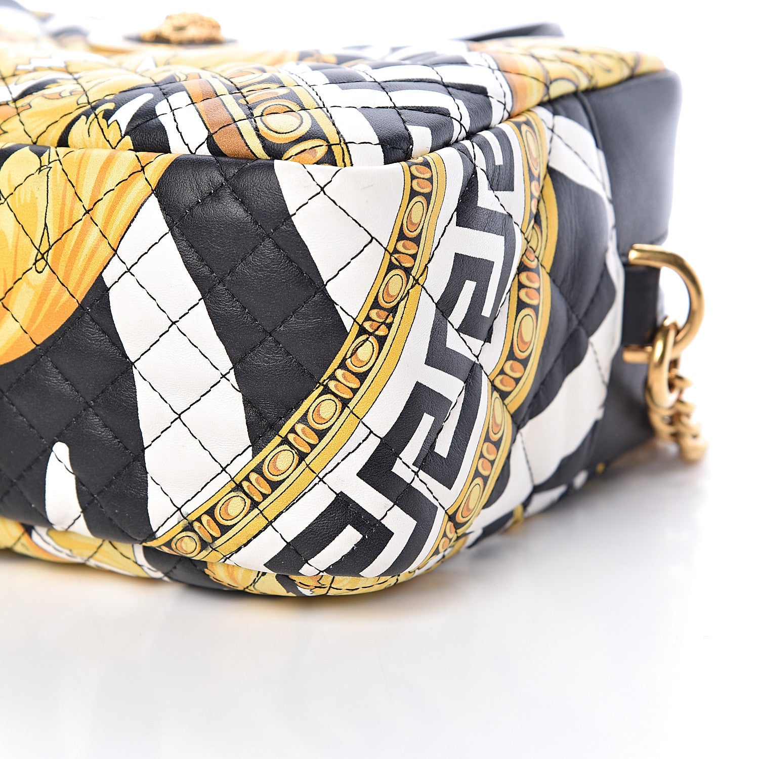 Versace Nappa Quilted Barocco Print Small Camera Bag Black 10 of 12