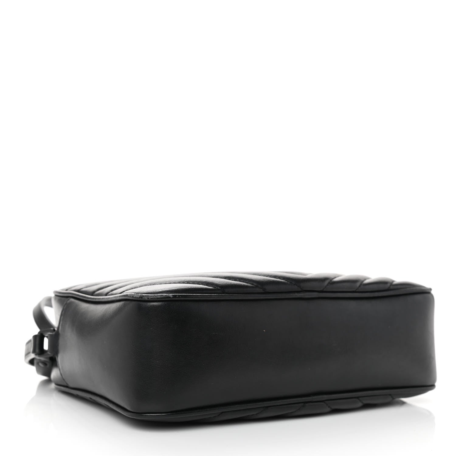 Saint Laurent Calfskin Matelasse Monogram Monochrome Lou Camera Bag Black 4 of 11